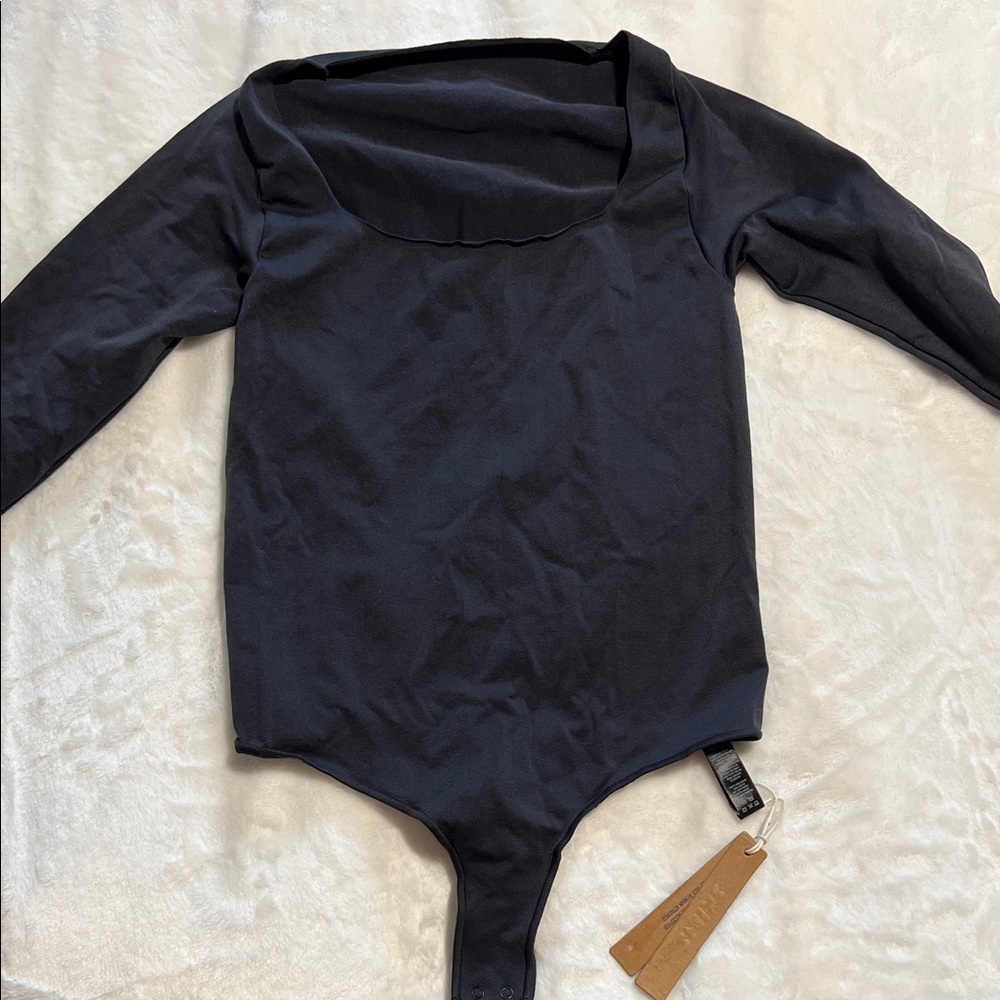 Skims Black One Piece BodySuit